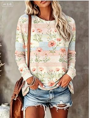 Women Long Sleeve T‑Shirt Past - T-Shirts 评论和价格