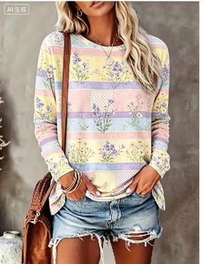 Women Long Sleeve T‑Shirt Past - T-Shirts 评论和价格