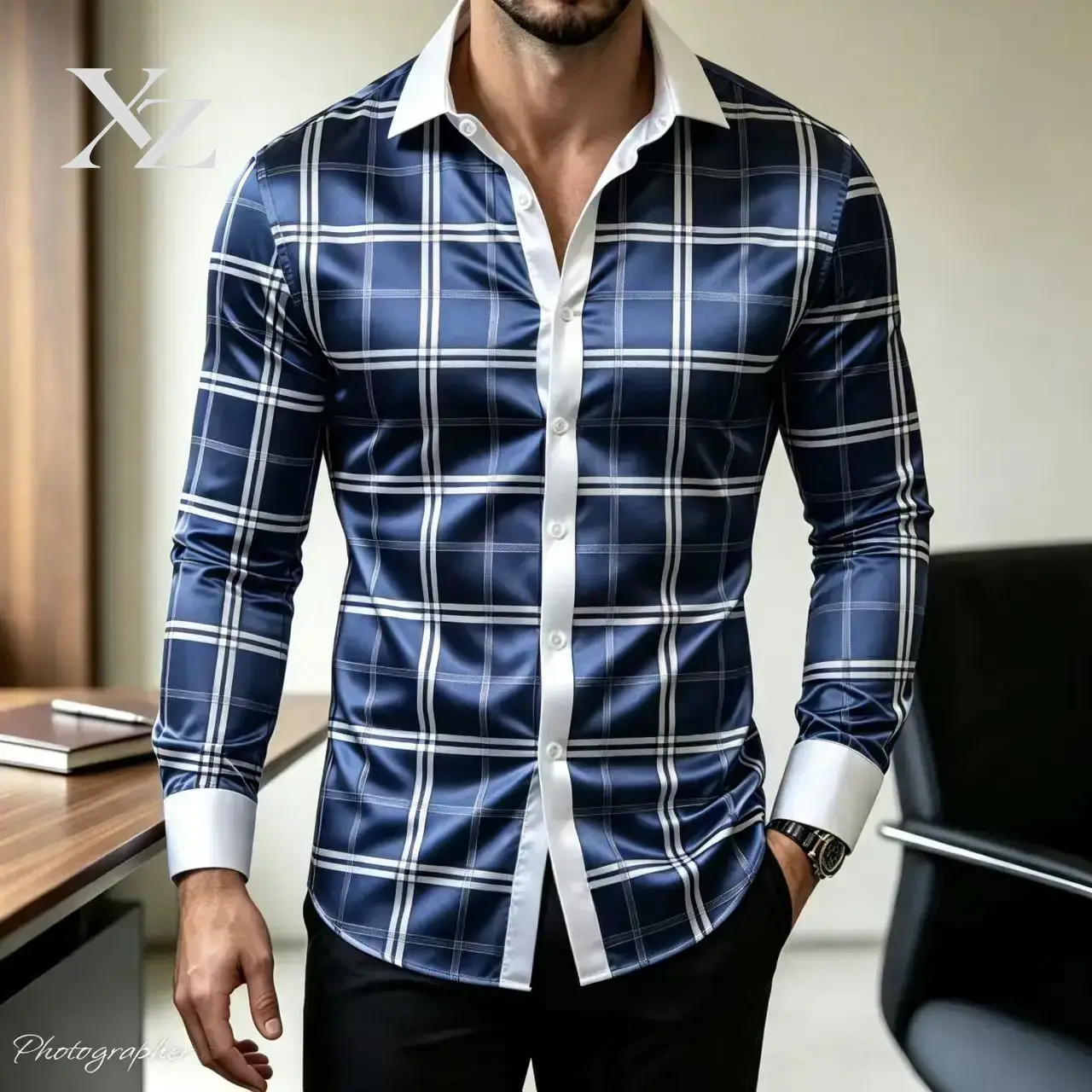 Hot Sale Men's Slim Fit Long S - Mens Satin Silk Dress Shirt 评论和价格