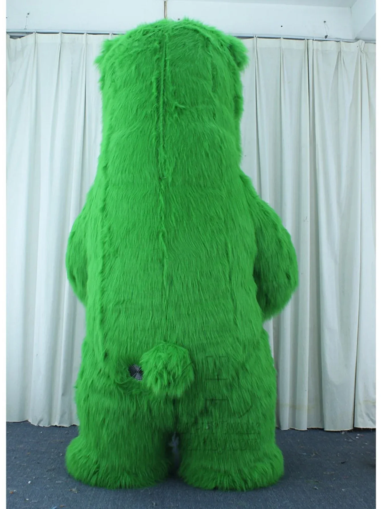 Furry Green Bear Inflatable Ma - Suits 评论和价格