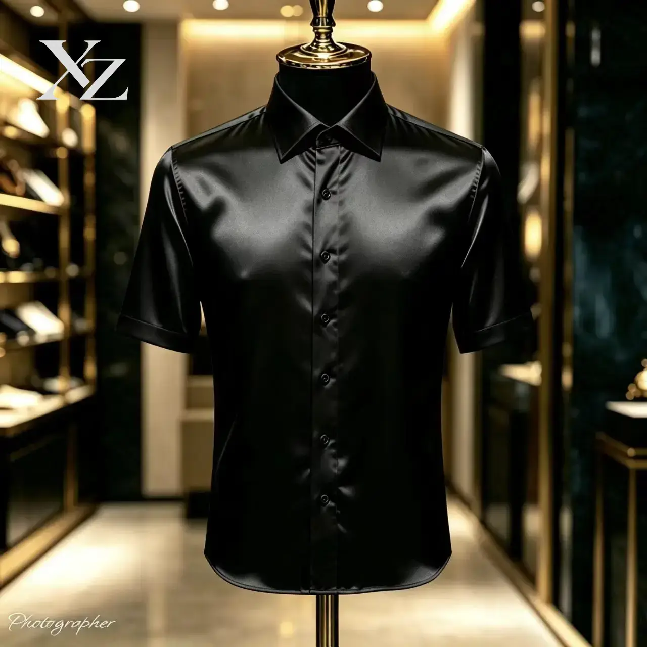 Premium Men's Solid Color Sati - Mens Satin Silk Dress Shirt 评论和价格