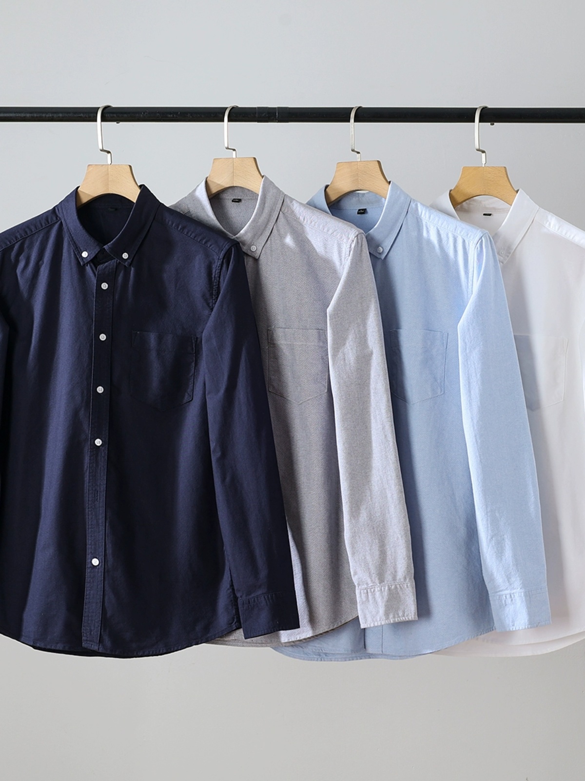 High Quality Pure Cotton Oxfor - Oxford Cotton Casual Shirt Business 评论和价格